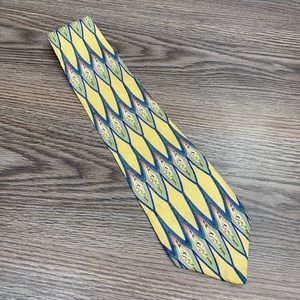 Cocktail Collection “Scotch” Yellow Pattern Tie